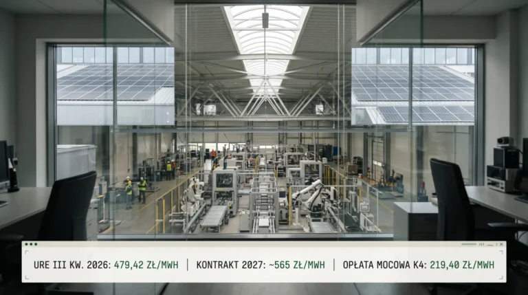 URE publikuje cenę energii za III kwartał (479,42 zł/MWh), a kontrakty na 2027 rok przekraczają 560 zł/MWh. Jak właściciel zakładu powinien liczyć ofertę na prąd?