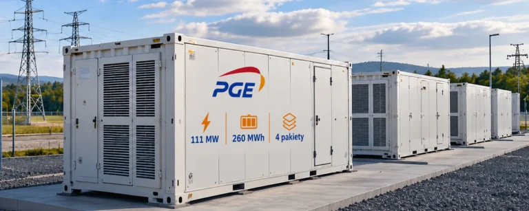 Magazyny energii w kontenerach na terenie infrastruktury elektroenergetycznej PGE